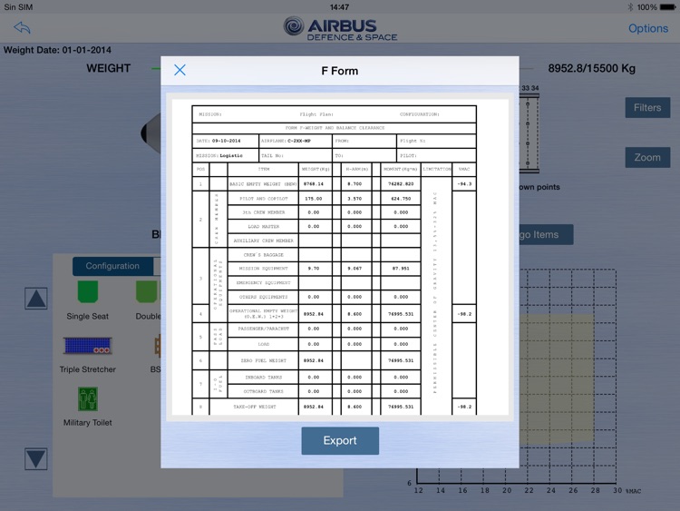 Airbus DS Weight & Balance screenshot-3