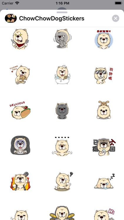 Chow Chow Dog Stickers Pack