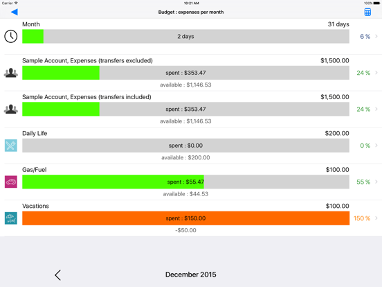 Visual Budget: Expense Tracking and Budget Management screenshot
