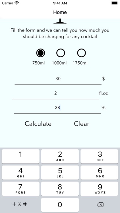 Beverage Cost Calculator