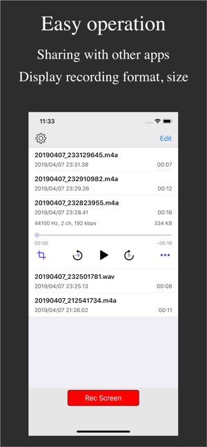 Audio Recorder - WAV, M4A(圖1)-速報App