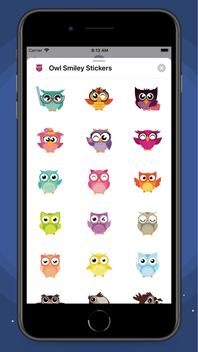 Owl Smiley Stickers screenshot 2