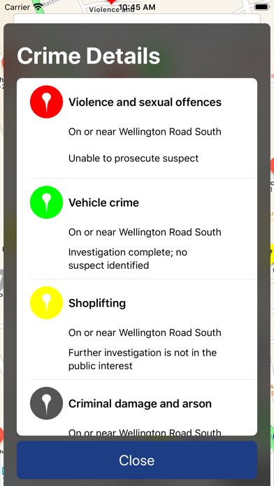 Crime Map Watch UK screenshot 2
