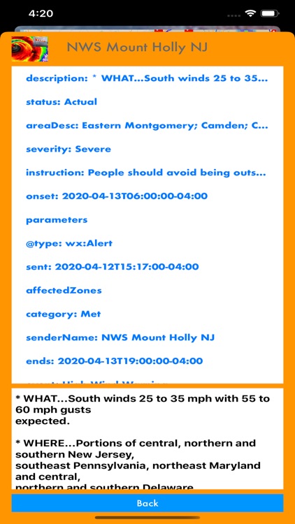 Instant NOAA Alerts 3D Elite screenshot-5