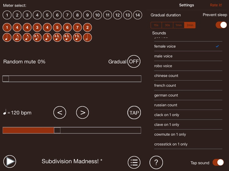 Time Guru Metronome for iPad screenshot-3