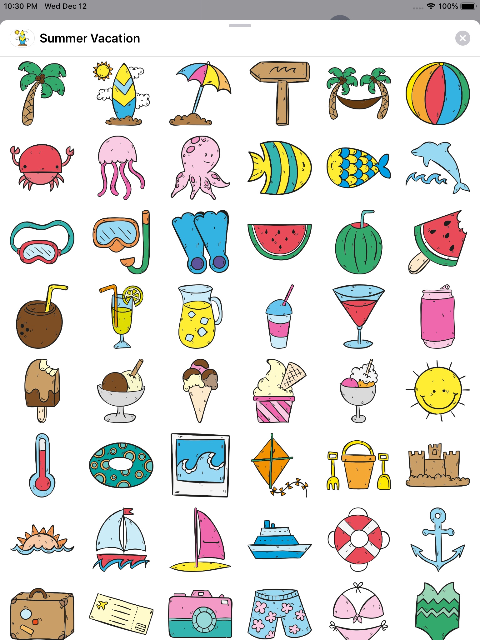 Summer Vacation Stickers screenshot 2