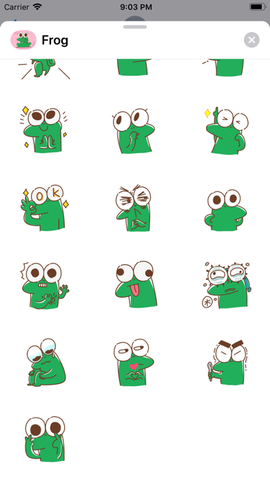 Funny Frog Animated Stickers screenshot 4