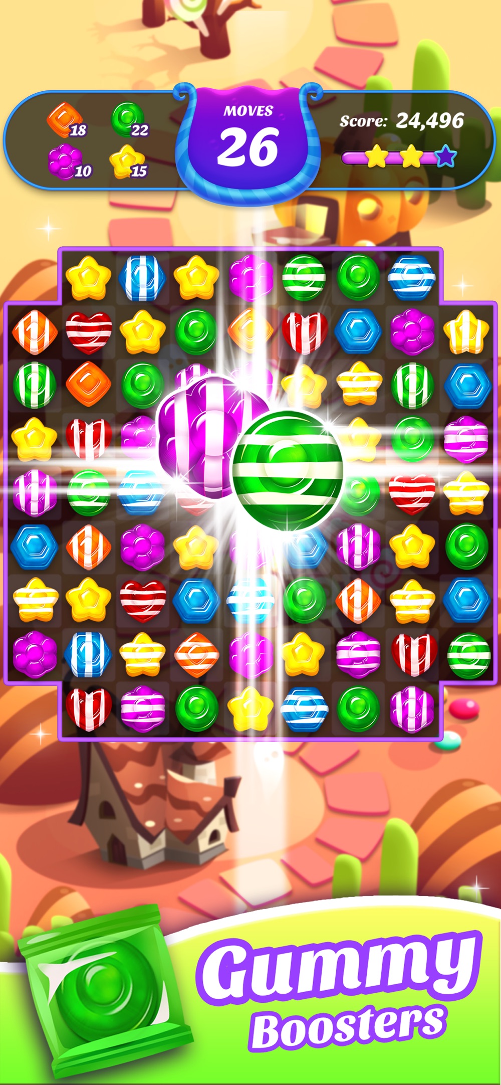 Gummy Candy Blast!Match 3 Game hack tool