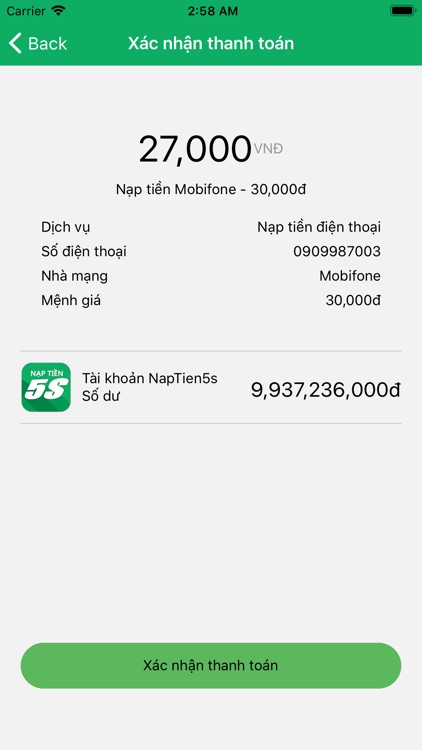 Naptien5s - Nạp tiền 5s screenshot-6