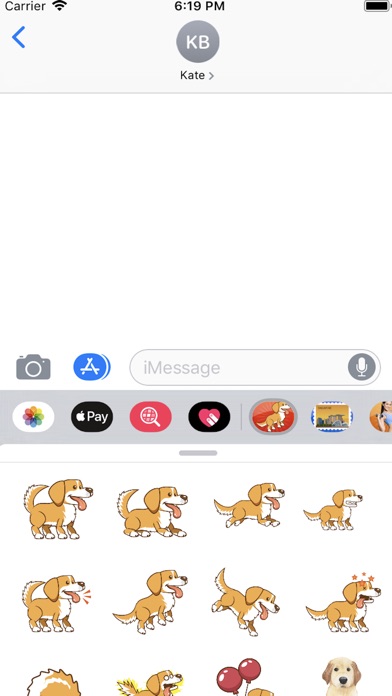Golden Dog Emojis Stickers image #1