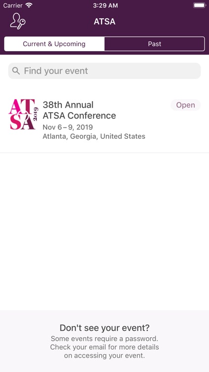 ATSA Events (Conference App)