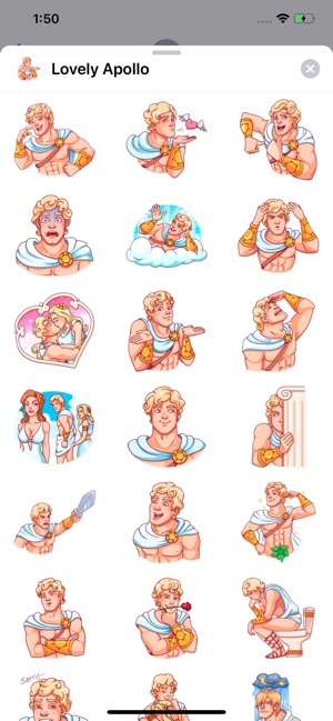 Lovely Apollo Sticker Pack