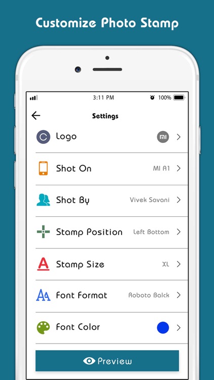 Customize Photo Stamp Camera