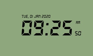 Minimalist Retro Clock TV