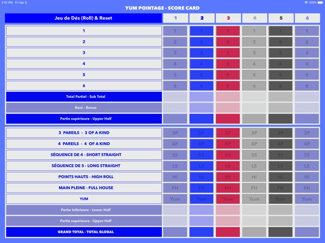 Yum carte pointage -Score card(圖6)-速報App