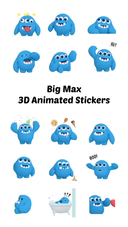 Big Max 3D Animated Stickers