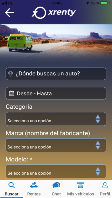 XrentY - Car Rental & Sharing screenshot 3