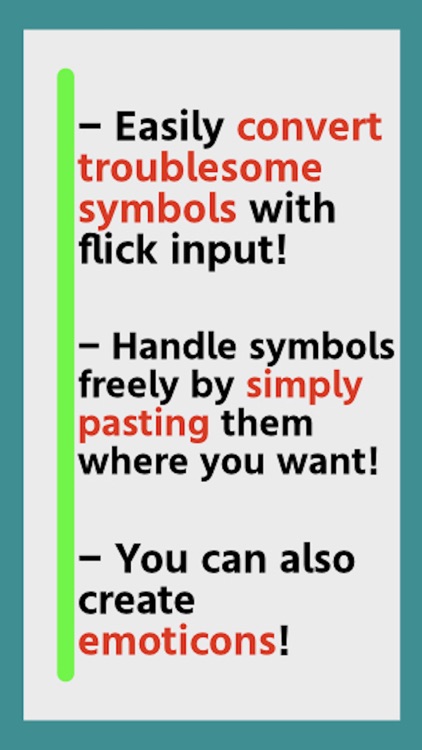 Enter symbols easily!