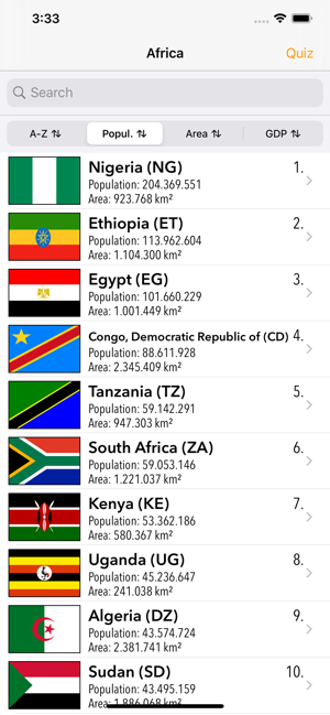 Africa Quiz Maps Flags Infos(圖3)-速報App