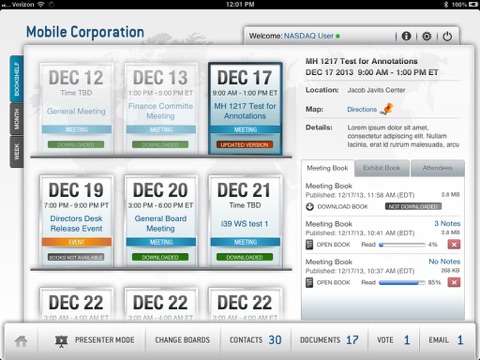 Nasdaq Directors Desk screenshot 2