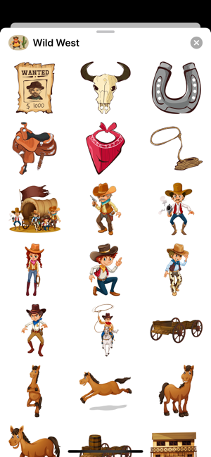 Wild West Stickers - Cowboys(圖2)-速報App