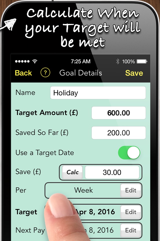 Savings Goals Pro screenshot 3