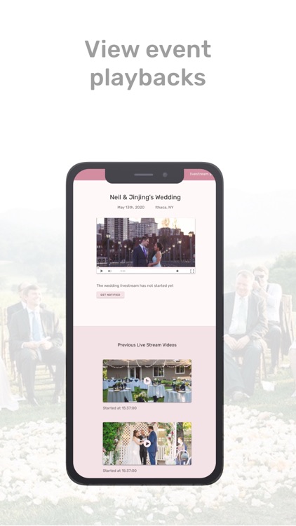 Lovecast - Wedding Live Stream screenshot-5