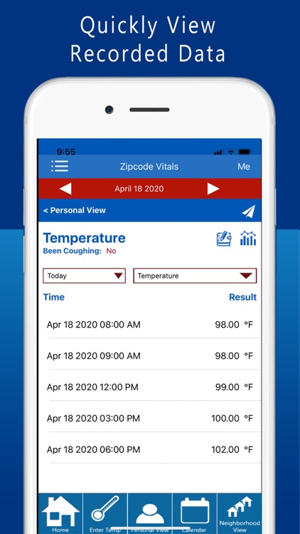 zipcode vitals tracker