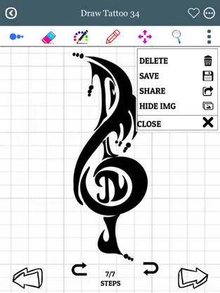 Captura 2 How to Draw Tattoos - DrawNow iphone