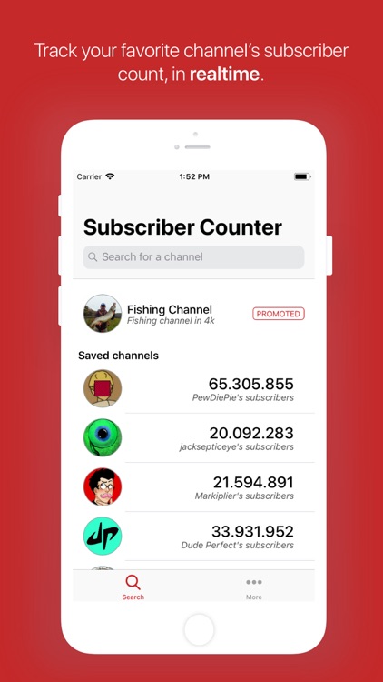 Subtracker - live sub count on the App Store