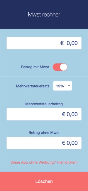 Mwst Rechner App