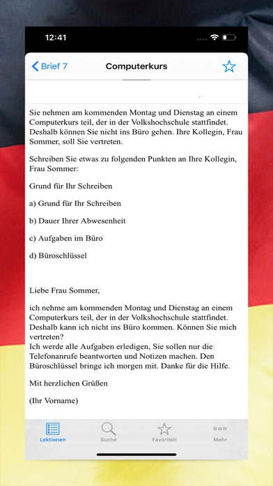 Brief schreiben Deutsch B1 screenshot 3