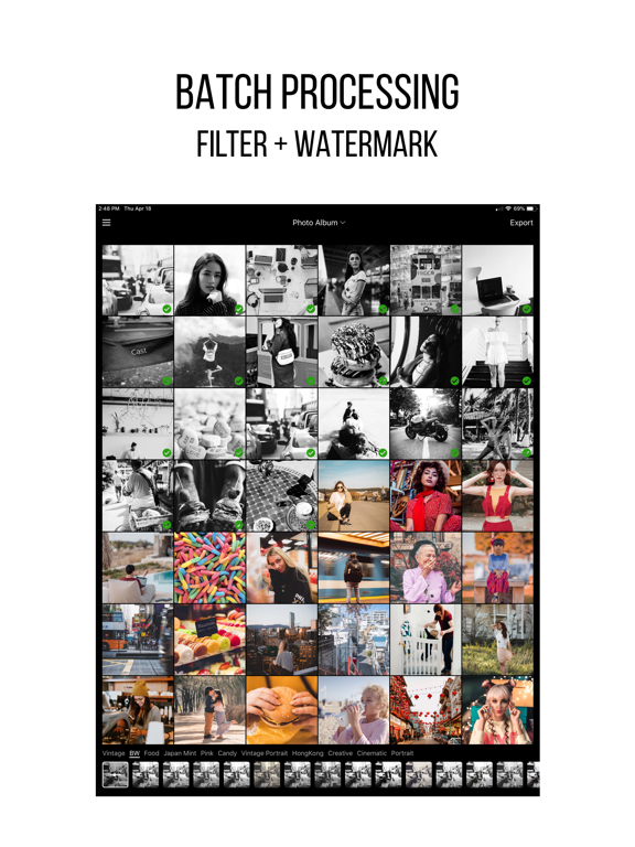Bolt - Filter & Watermark tool Screenshots