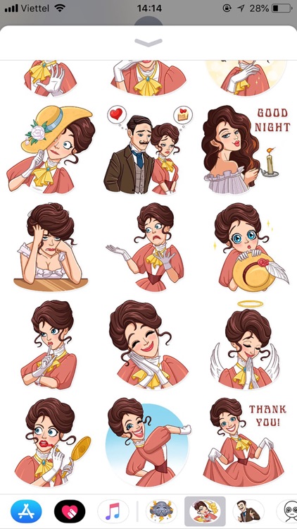 Lady Style Funny Stickers