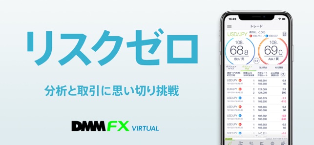 Dmm Fx バーチャル 初心者向け Fx体験アプリ をapp Storeで