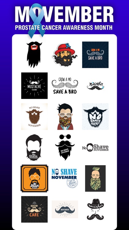 Mo Bro Movember Moji Stickers
