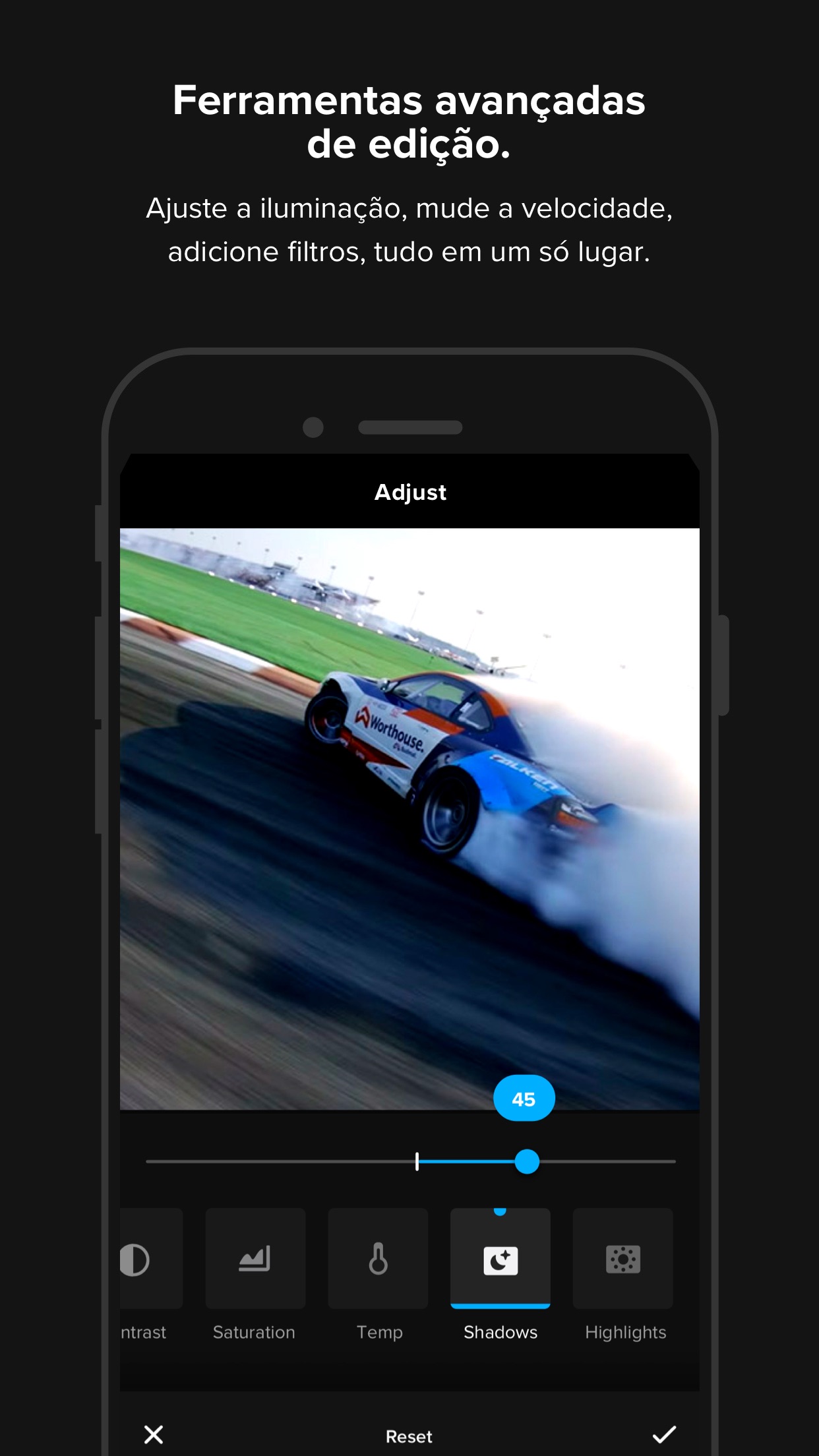 Screenshot do app GoPro