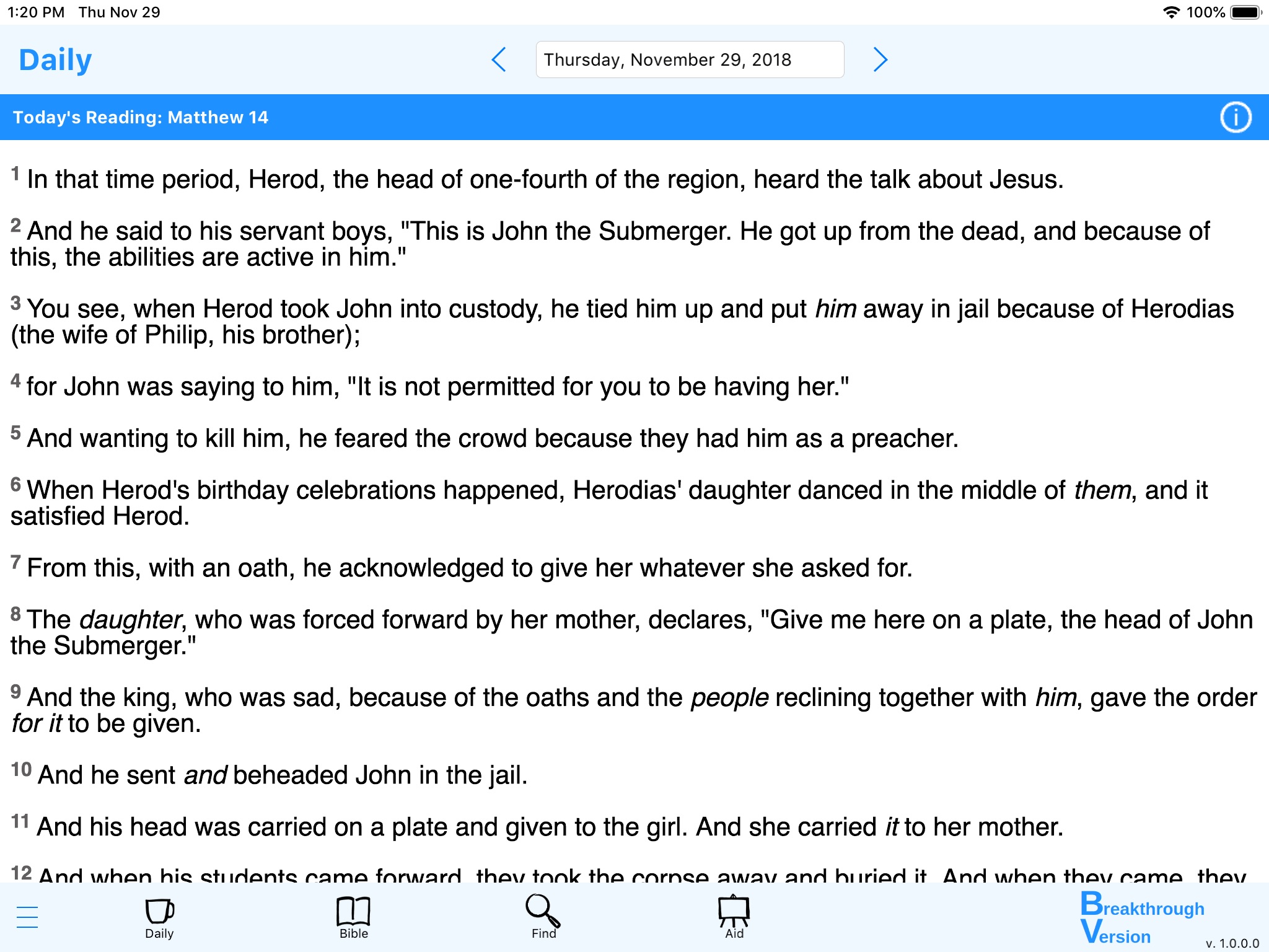 Bible BV screenshot 2