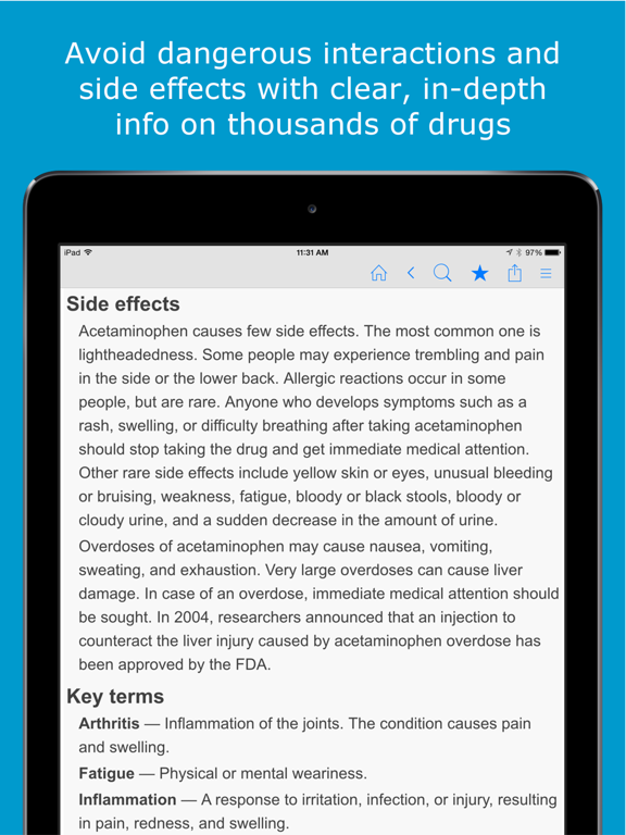 Medicine Dictionary and Drug Guide - Prescription and Over-the-Counter Medication Info screenshot