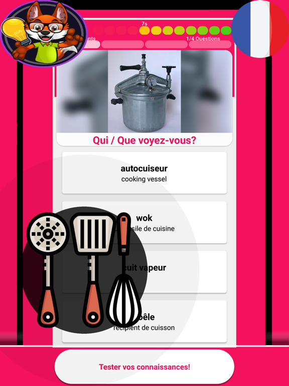 Screenshot #6 pour Cuisine Quiz (français)