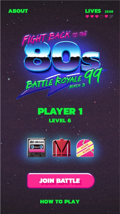 Fight Back to the 80's Match 3