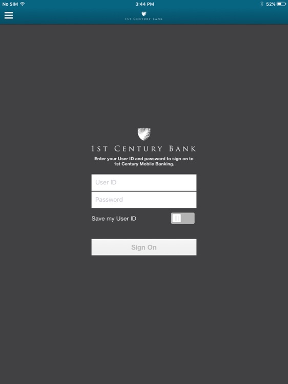 1CB Mobile Banking for iPad