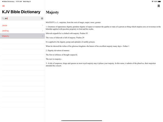 KJV Bible Dictionary:Offline screenshot 2