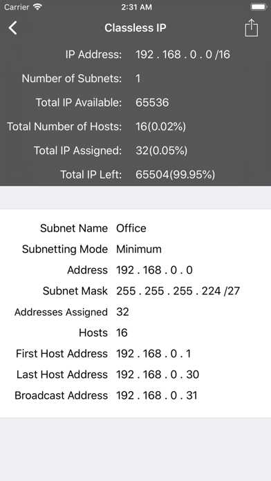 VLSM Helper screenshot 3