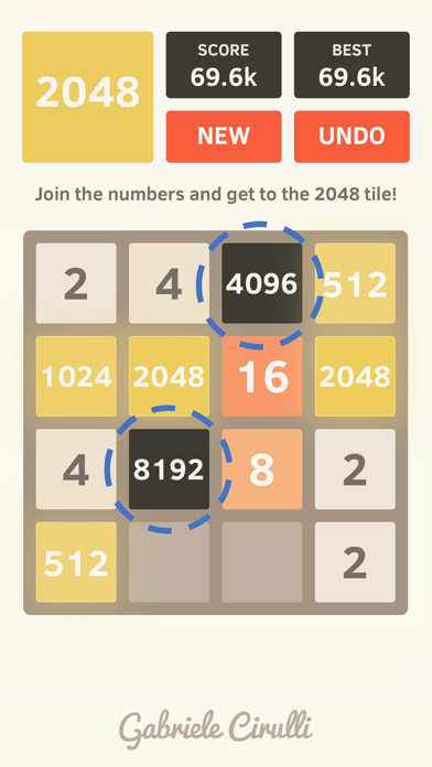 2048 by Gabriele Cirulli Screenshot 4