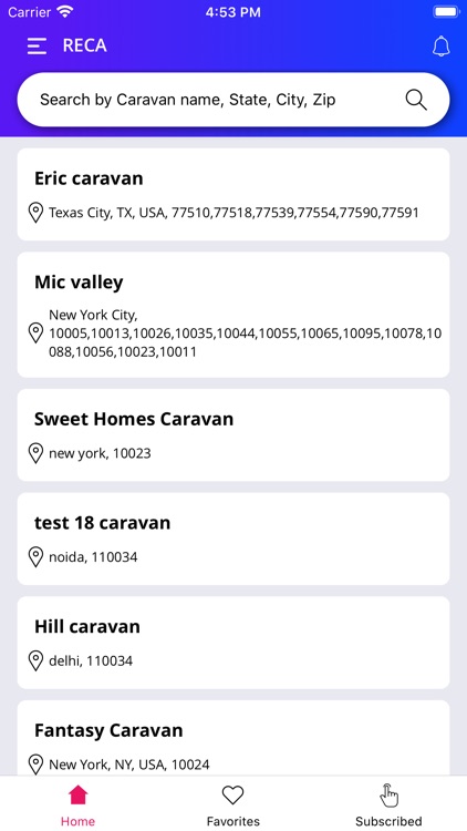 RECA - The Caravan App