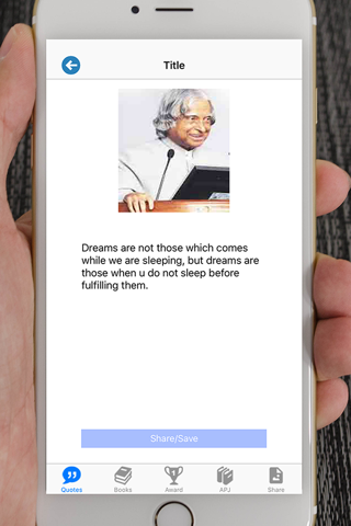 Best Quotes : APJ Abdul Kalam screenshot 3