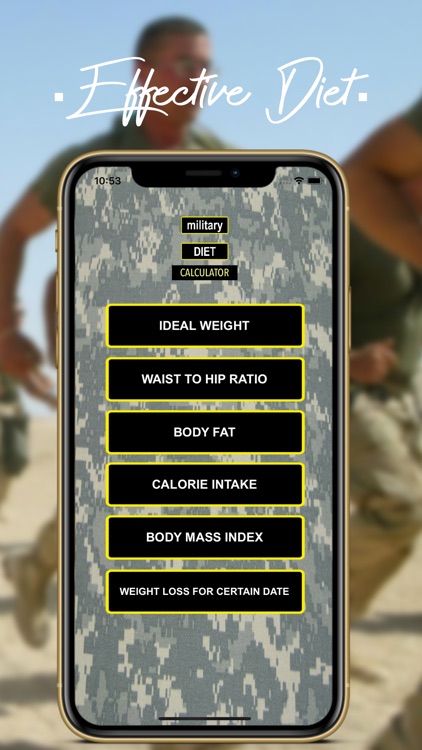 Army Diet TOOL