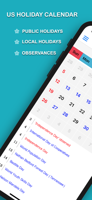 US Holiday Calendar(圖1)-速報App