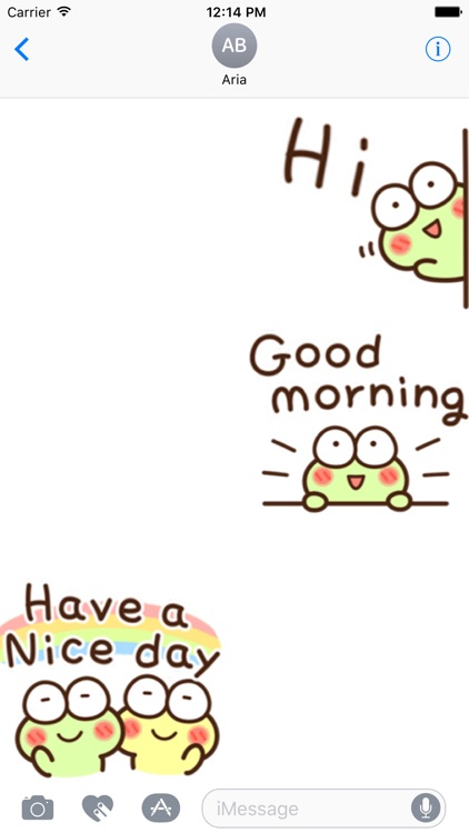 Chat With Cute Frog Sticker